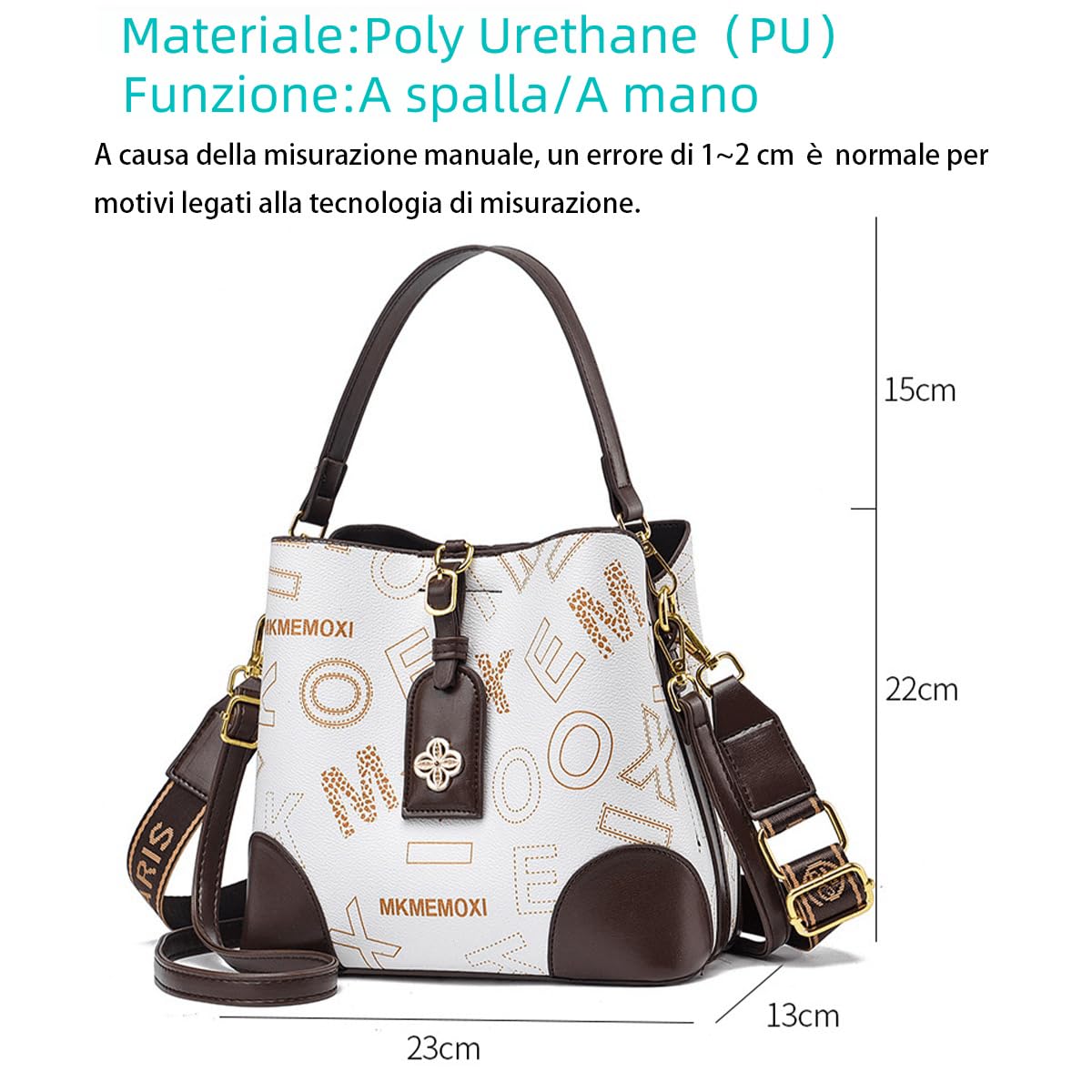 Generico Borse Delle Donne Del Borsa Delle Signore Di Sacchetto Di Spalla Elegante Borsa Femminile Tote Per Le Donne borsa in pelle PU