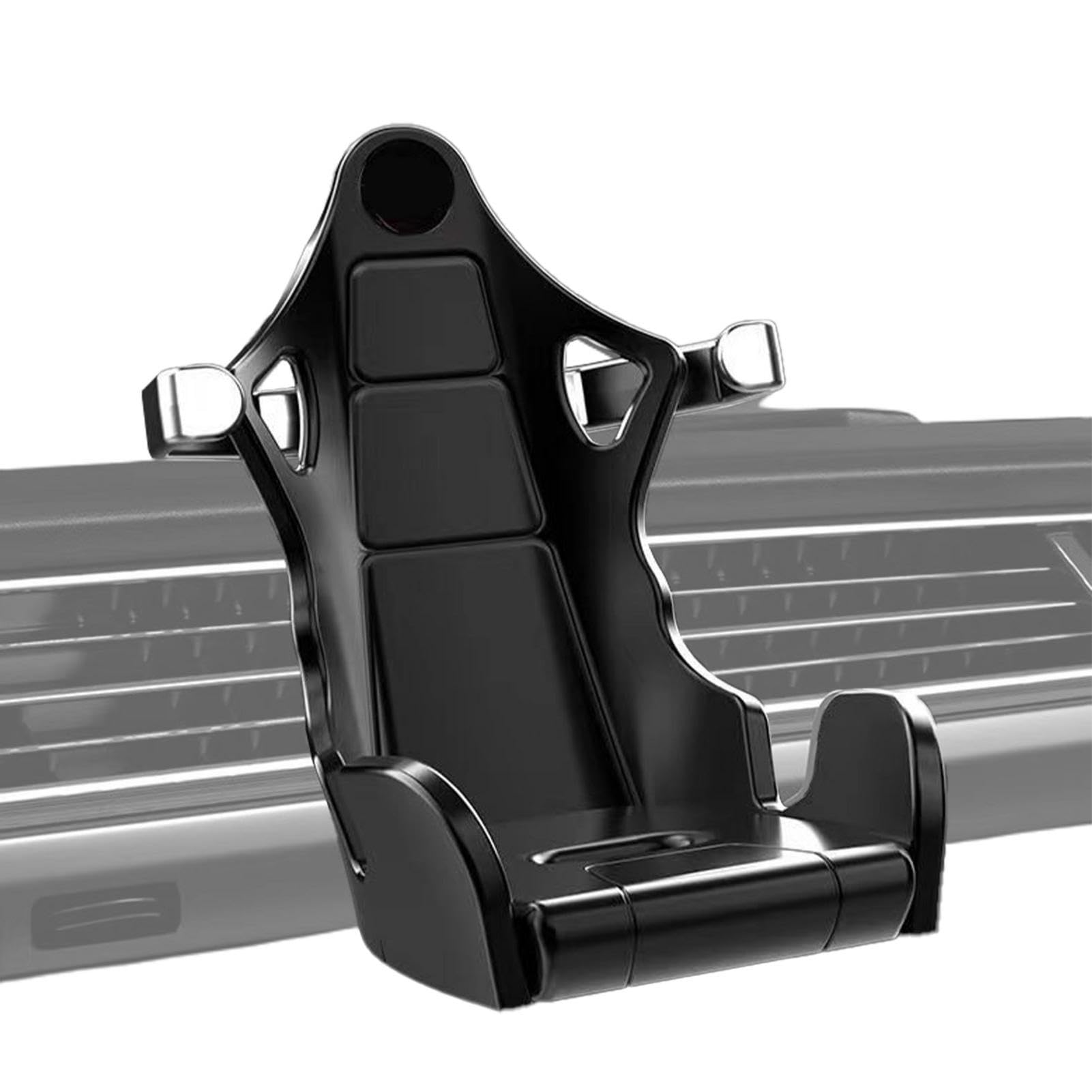 Soporte de teléfono para asiento de carreras de automóviles,Soporte de teléfono para asiento de carreras - Soporte de teléfono para rejilla de ventilación para coche | Soporte de teléfono con
