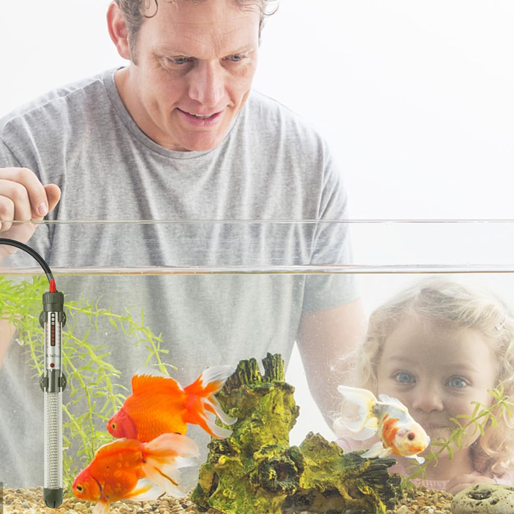 DaToo - Calentador de acuario sumergible para acuario, 1 año de garantía