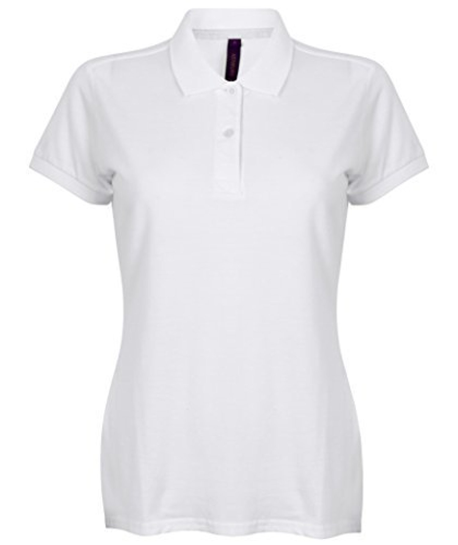 Henbury Women's Micro-Fine Piqué Polo Shirt (Large 36/38", White)