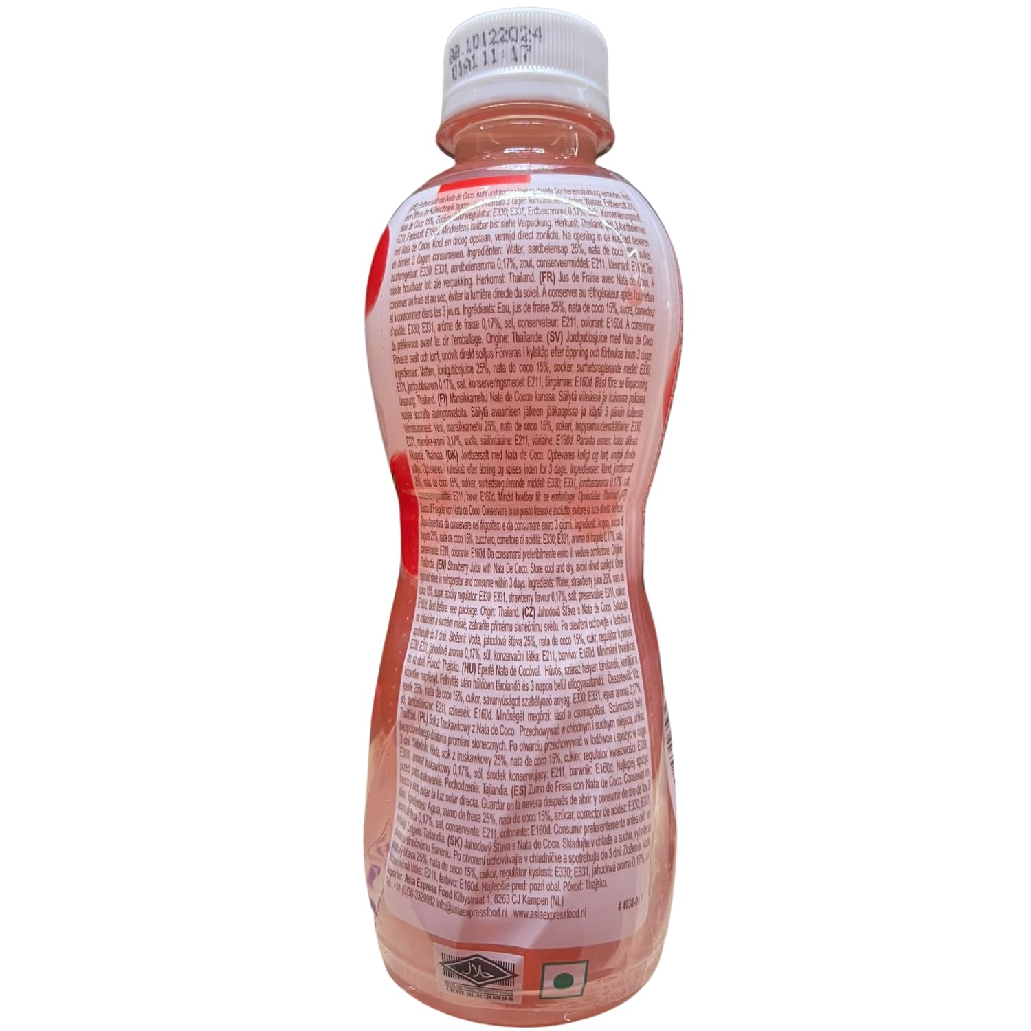 KATO - Zumo de Fresa con Nata de Coco - 24 X 320 ML - Multipack