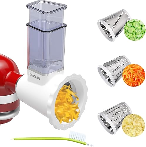 Miniatura 1 de Accesorio para rallador de queso para batidoras KitchenAid, máquina de ensalada con rebanadora de verduras, máquina de ensalada, rebanadora de