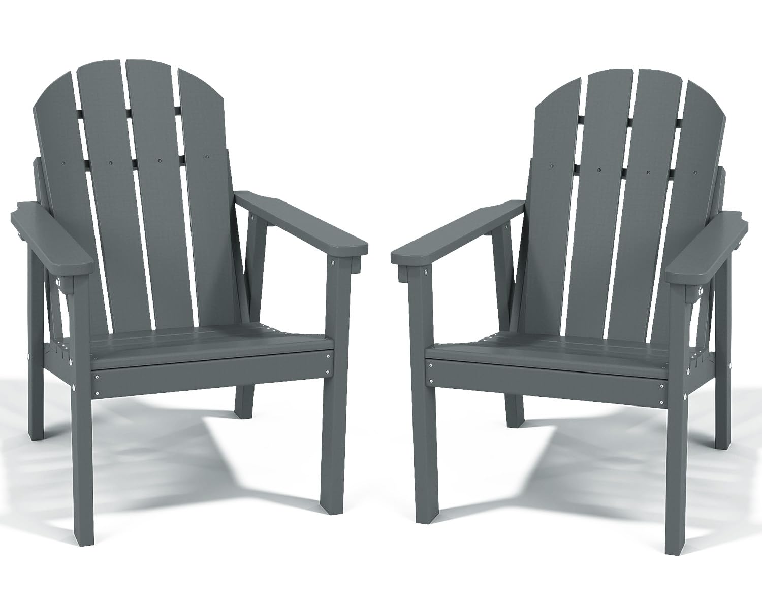 FOLAWO Adirondack Chair Set of 2 in Grey