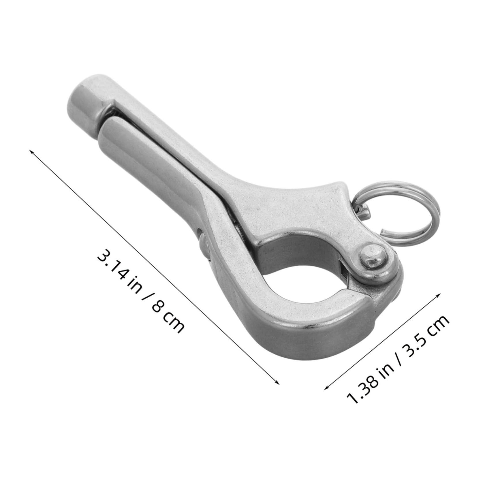 VANZACK Marine Latch Quick Release Shackles 316 Stainless Steel Self-Locking Emergency Release Boat Safety
