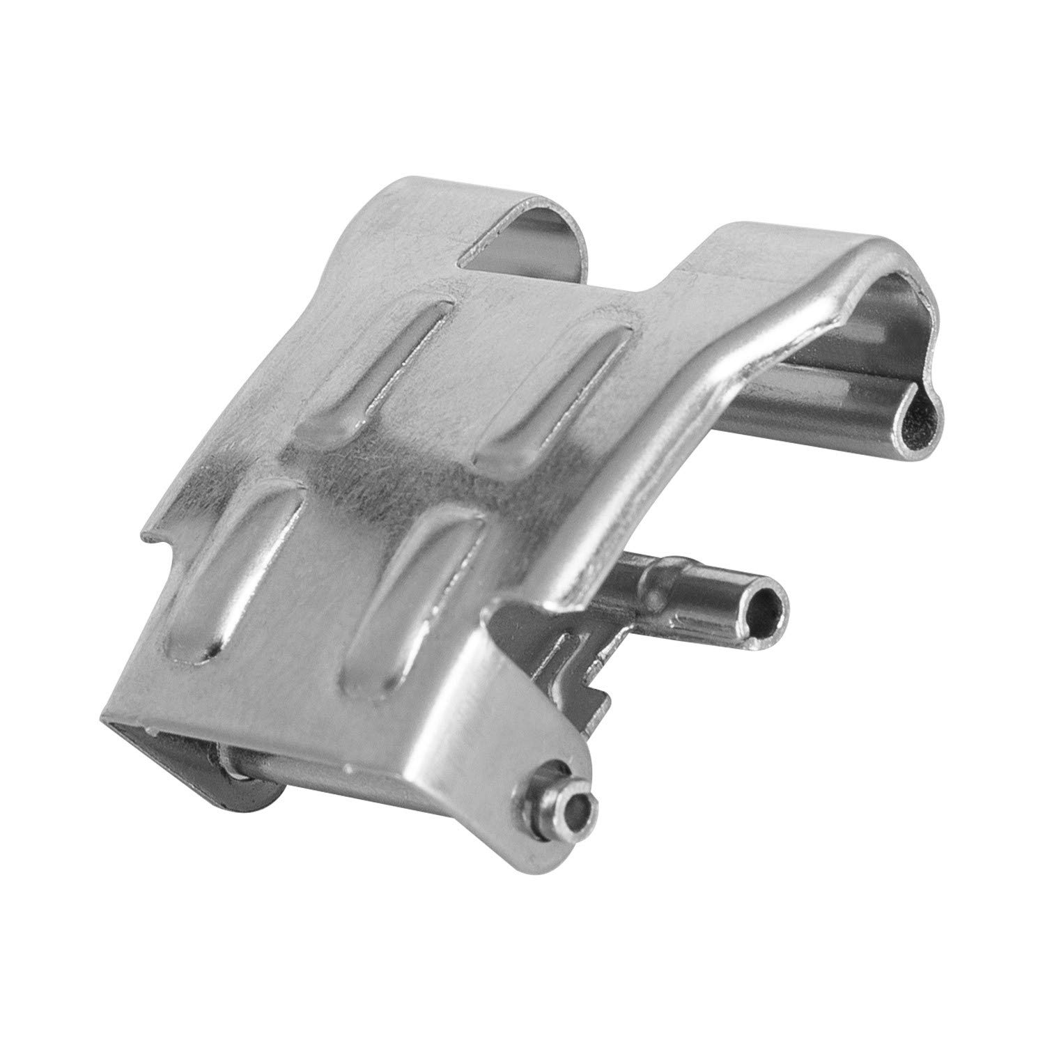 LEDKIA LIGHTING - Metall Befestigungsklammer | Für Feuchtraum Wannenleuchten | Wasserdicht | Langlebig | Kompakt 11x29x25mm, Silbern, Metall