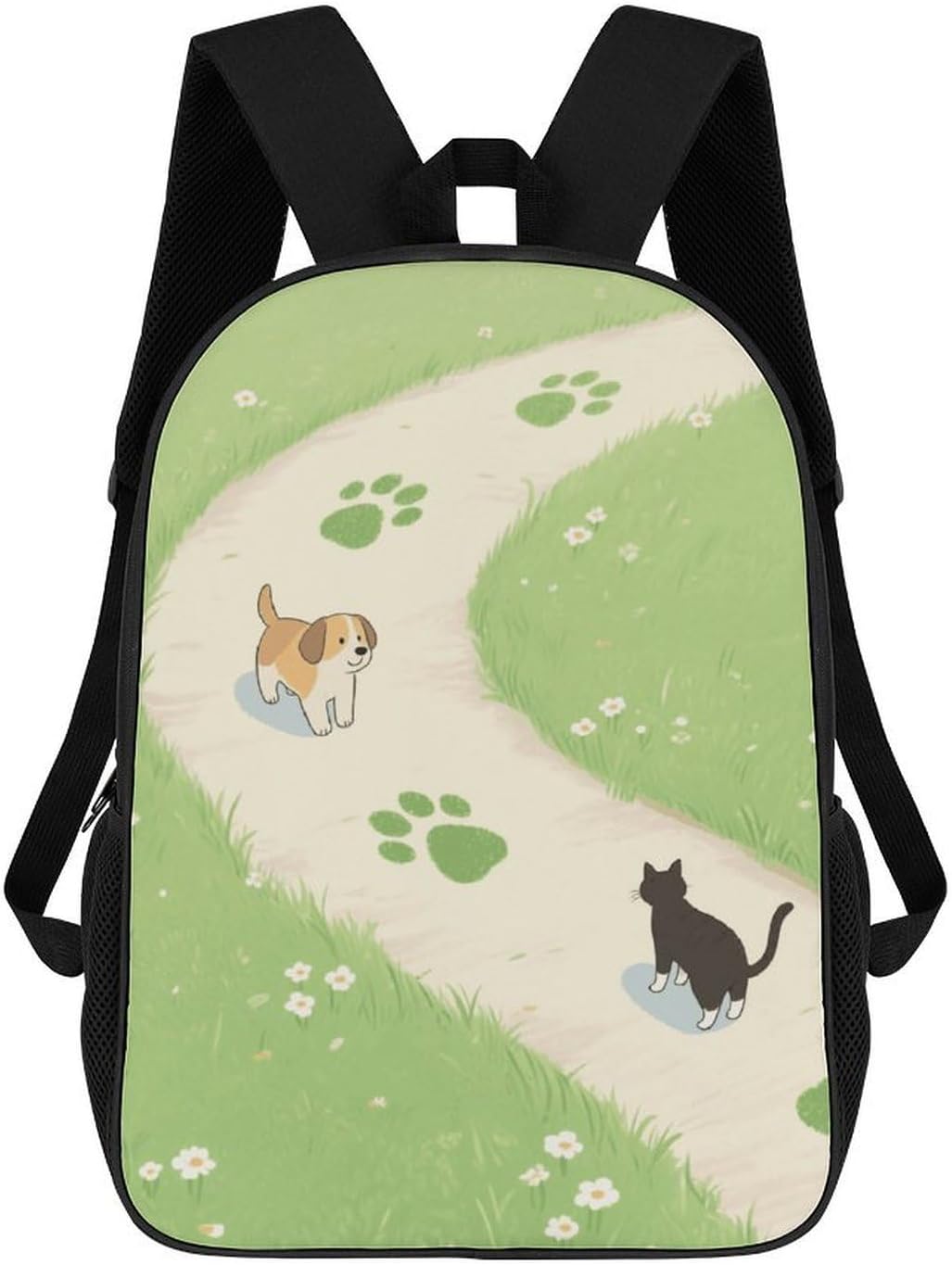Dog Cat Foot 17 Inch Laptop Backpack Lightweight for Travel Work