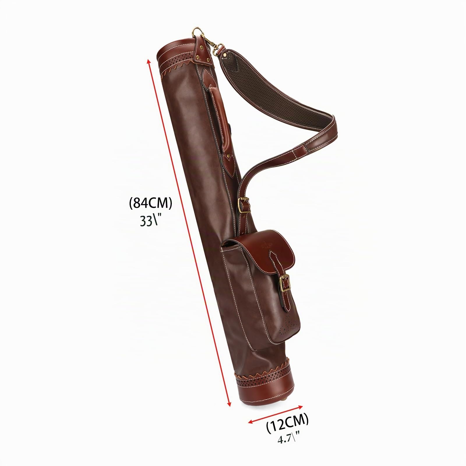 Tourbon Vintage Golf Sunday Sac de transport avec poche pour balle de golf portable pour la plongée