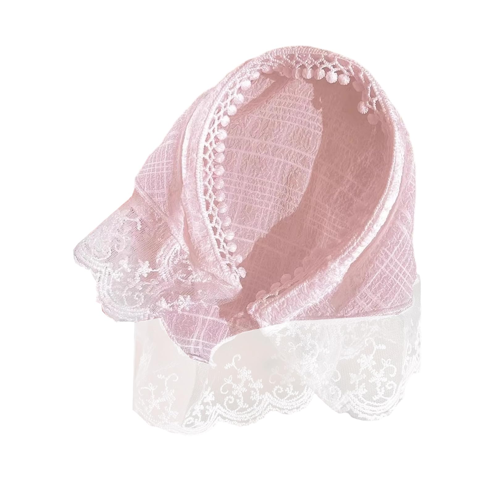 Fentency French Triangular Lace Headwear Hijab for Women Integrated Headwrap Bandana Pastoral Elegant Comfortable Hair Accessory