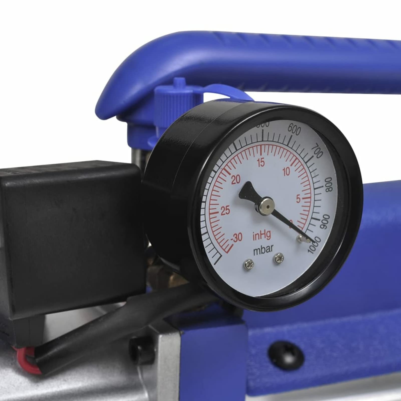 Festnight Vakuumkammer Edelstahl mit Einstufiger Pumpe 5,5 L Vacuum Pump Vakuumentgasungskammer Unterdruckpumpe