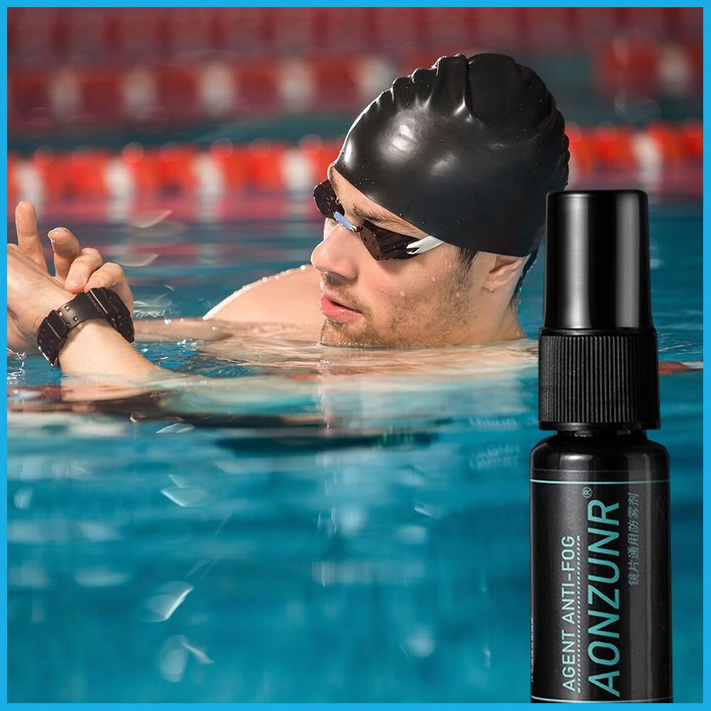 20ML Spray Antiappannamento, Premium Anti Fog Spray, per Maschere Sub e Occhialini Nuoto, Protezione Antiappannamento per Tutti i Vetri in Plastica per Una Visione Completa