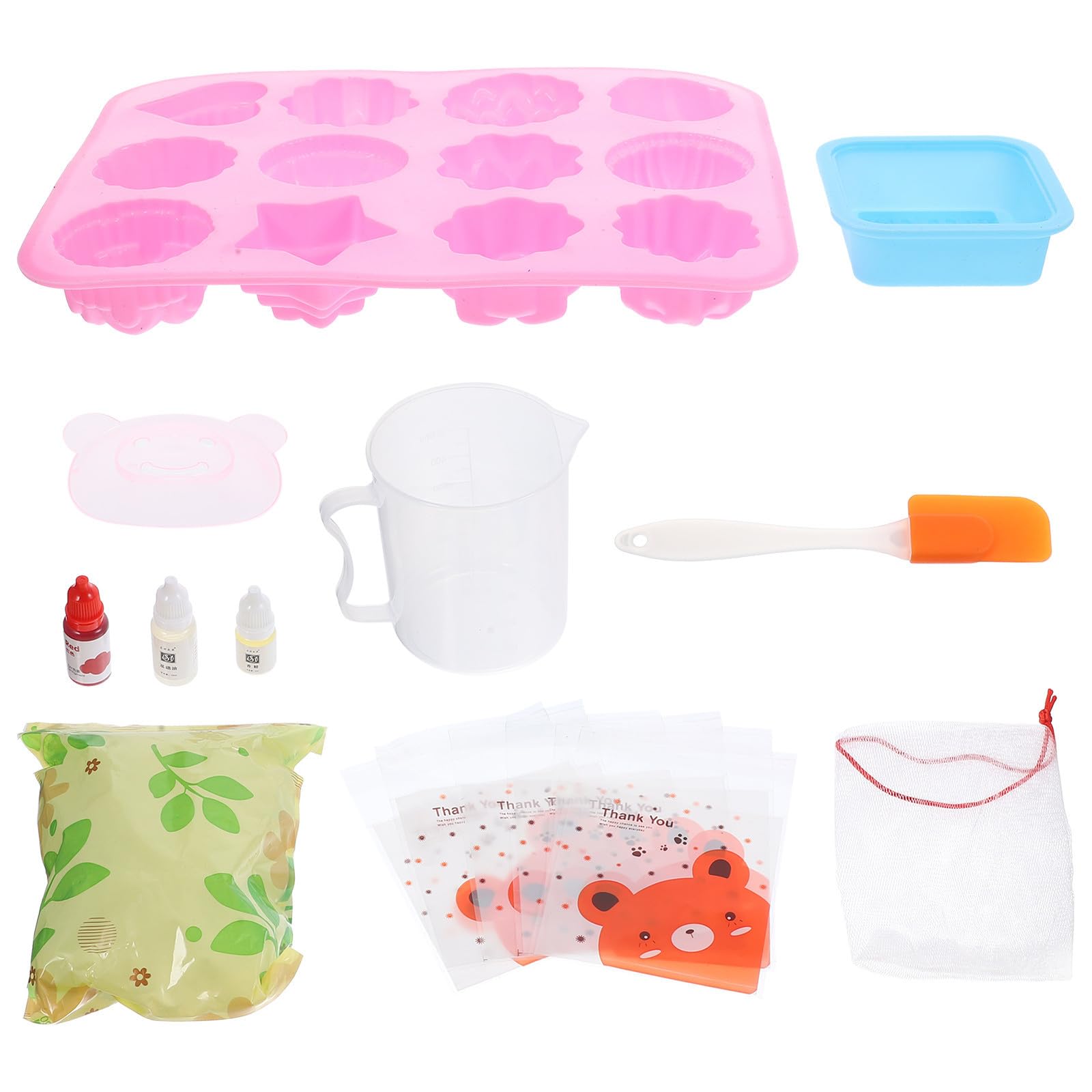 Kit para hacer jabón en casa con moldes de silicona y accesorios para principiantes