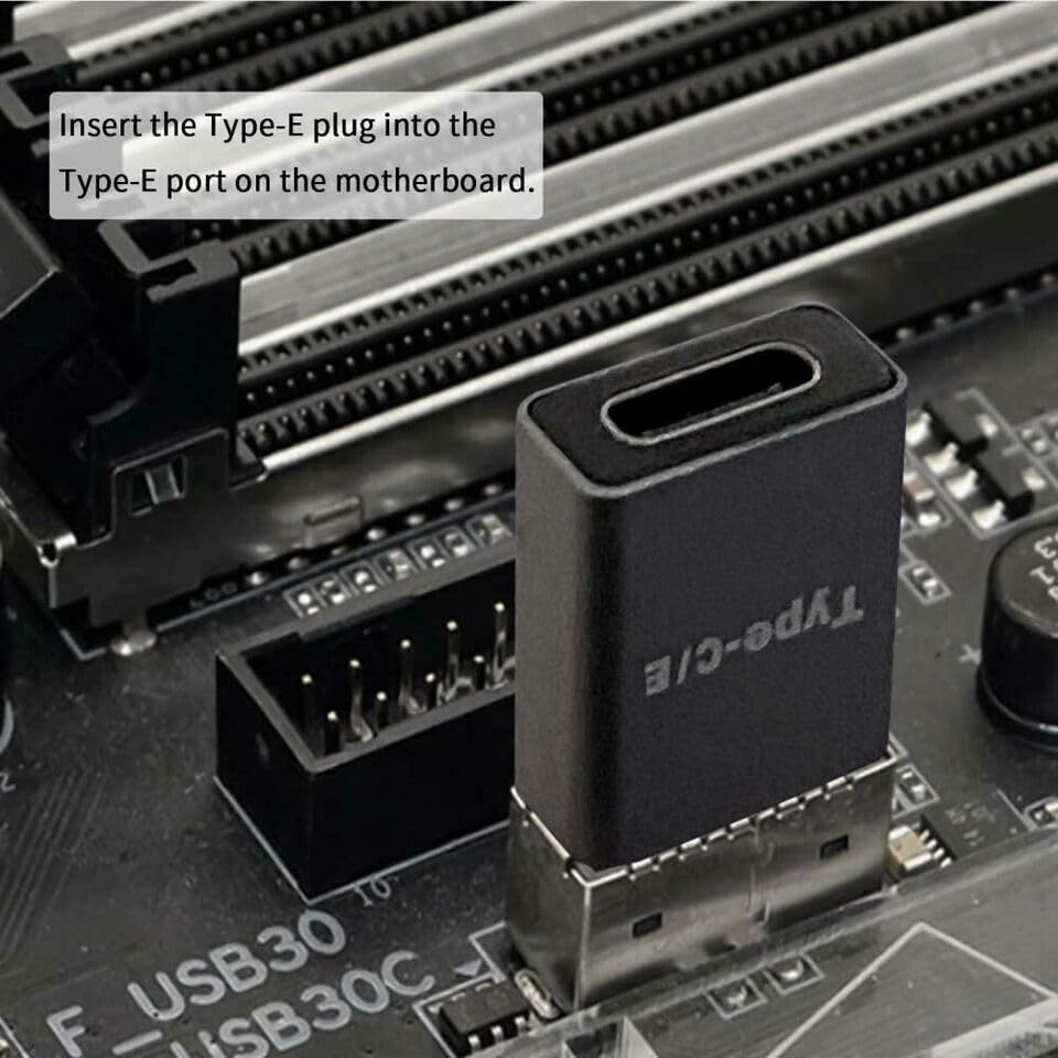 Image of Tobo Type E Male to Type C Female Extension PlugComputer Motherboard Type E Connector Electronics Accessories Computers Accessories TD-1139TC
