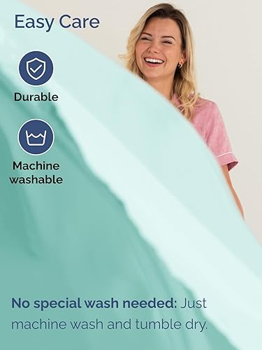 Miniatura 7 de CGK Unlimited - Sábanas de bolsillo extra profundo - Juego de sábanas de 7 piezas - Sábanas de tamaño King divididas de bolsillo profundo - Sábanas