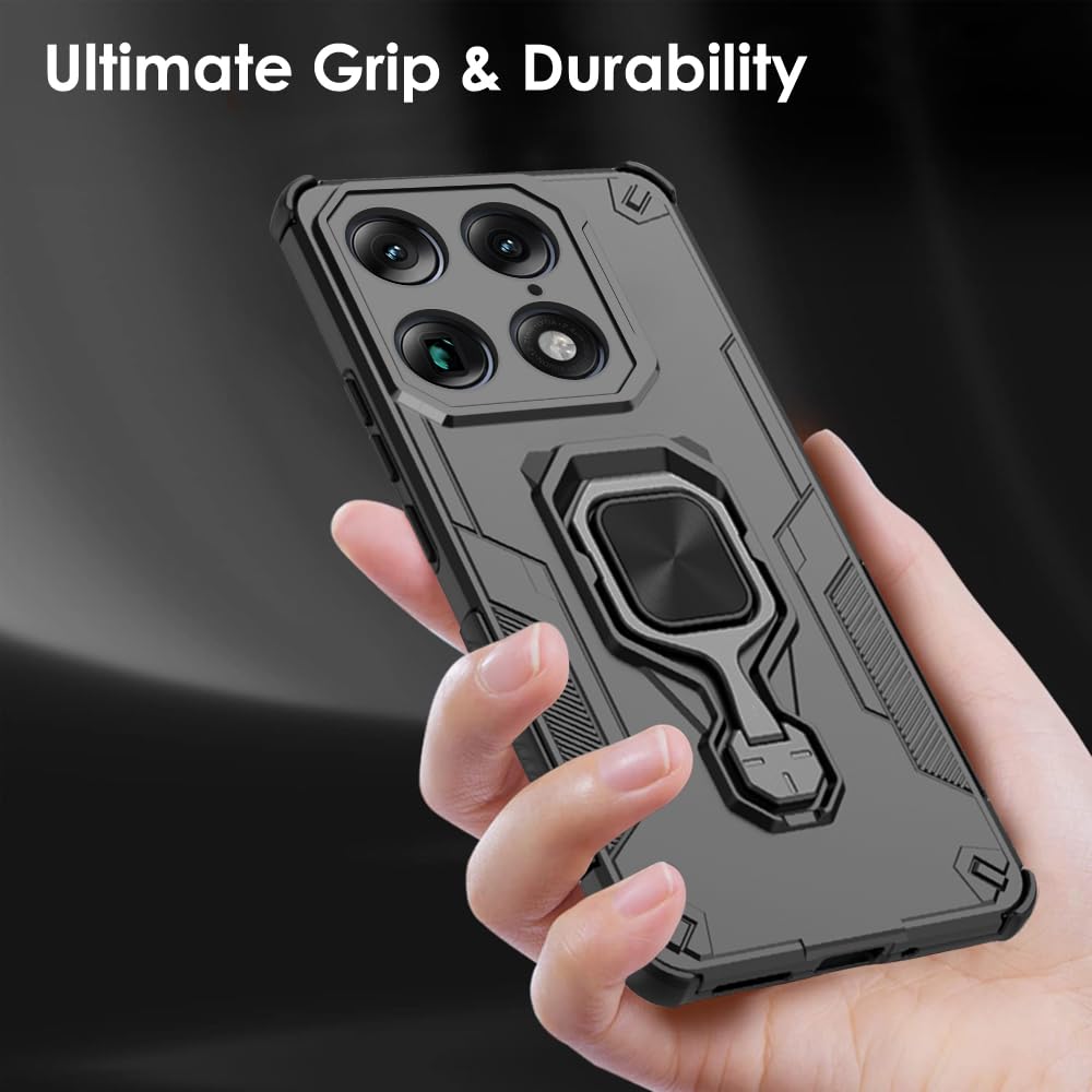 TheGiftKart Tough Armor Bumper Back Case Cover for Motorola Moto Signature 5G | Ring Holder & Kickstand in-Built | 360 Degree Protection Back Case Cover for Motorola Signature 5G (PC & TPU, Black) — Amazon image 8