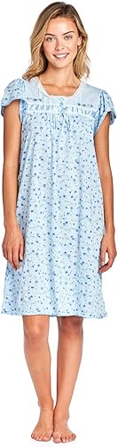 Casual Nights Camisón de manga larga para mujer, diseño floral.