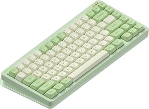 nuphy Halo75 V2 Mechancial Gaming Kyeboard,75% Wireless Hot Swappable Bluetooth Keyboard,83 Kyes RGB Backlit Keyboard,Support Bluetooth/2.4GHz/USB-C (Green, Raspberry (46gf))
