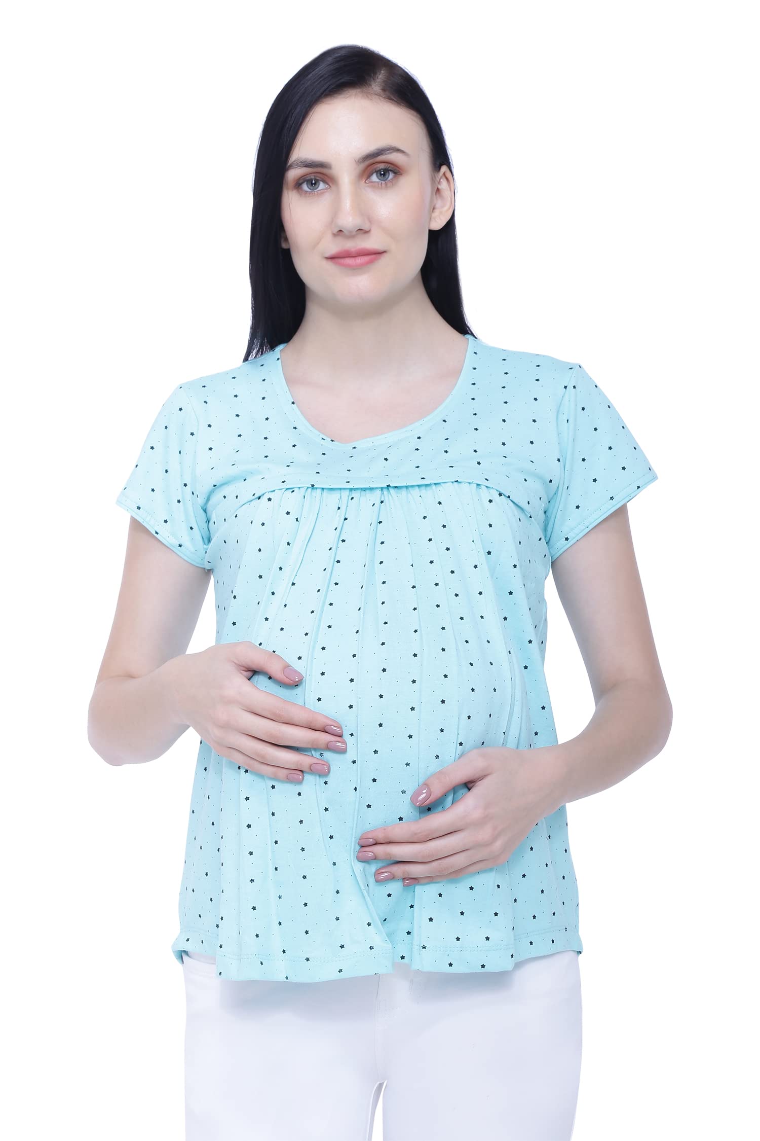 warhammer Women's Printed Cotton Maternity Feeding Nursing Top-picture-33