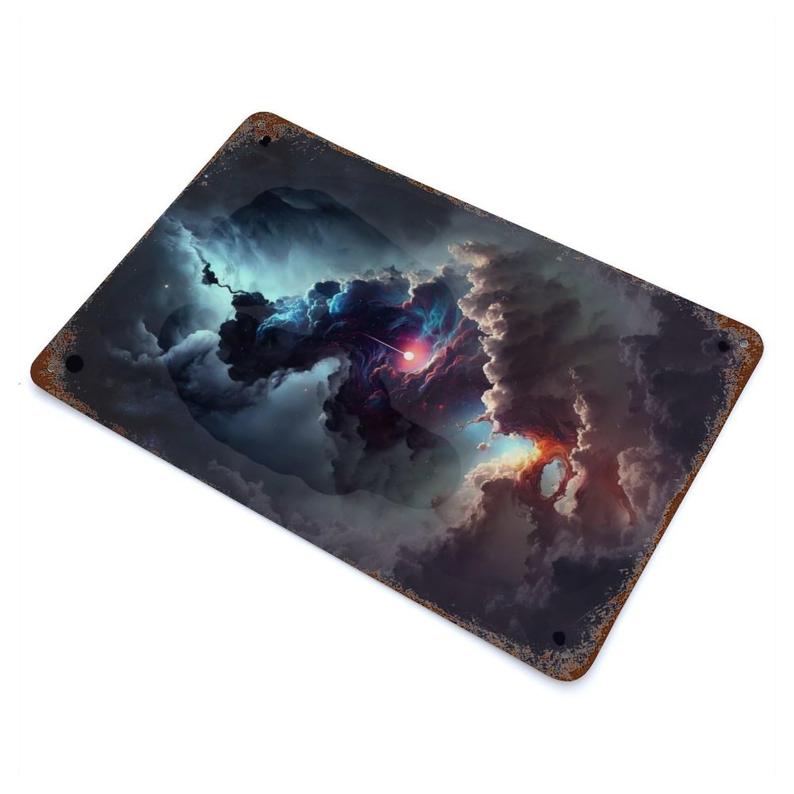 Cosmos Universe 2 Decorative Tin Sign 11.8"x7.9", Ideal for Cafe, Home Bar And Lounge Decor