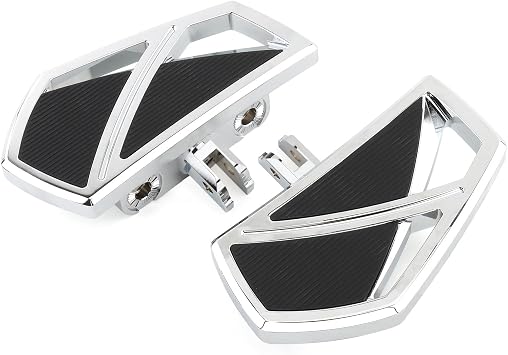 Motorcycle Floorboards Mini Phantom Front Foot Pegs Fit for Harley 2018-2026 Softail Fat Boy FLSB Street Bob FXBB Fat Bob Low Rider S FXLR Breakout FXLRS Softail Slim FLHSC 114 Chrome