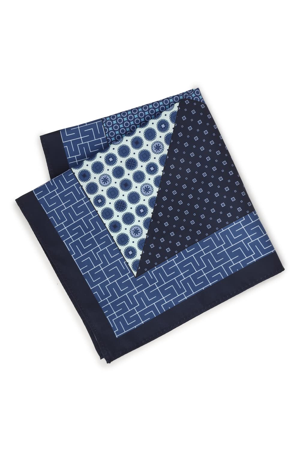 peter england Men's Microfiber Handkerchief (PS32193588_Navy_Free Size)-picture-53