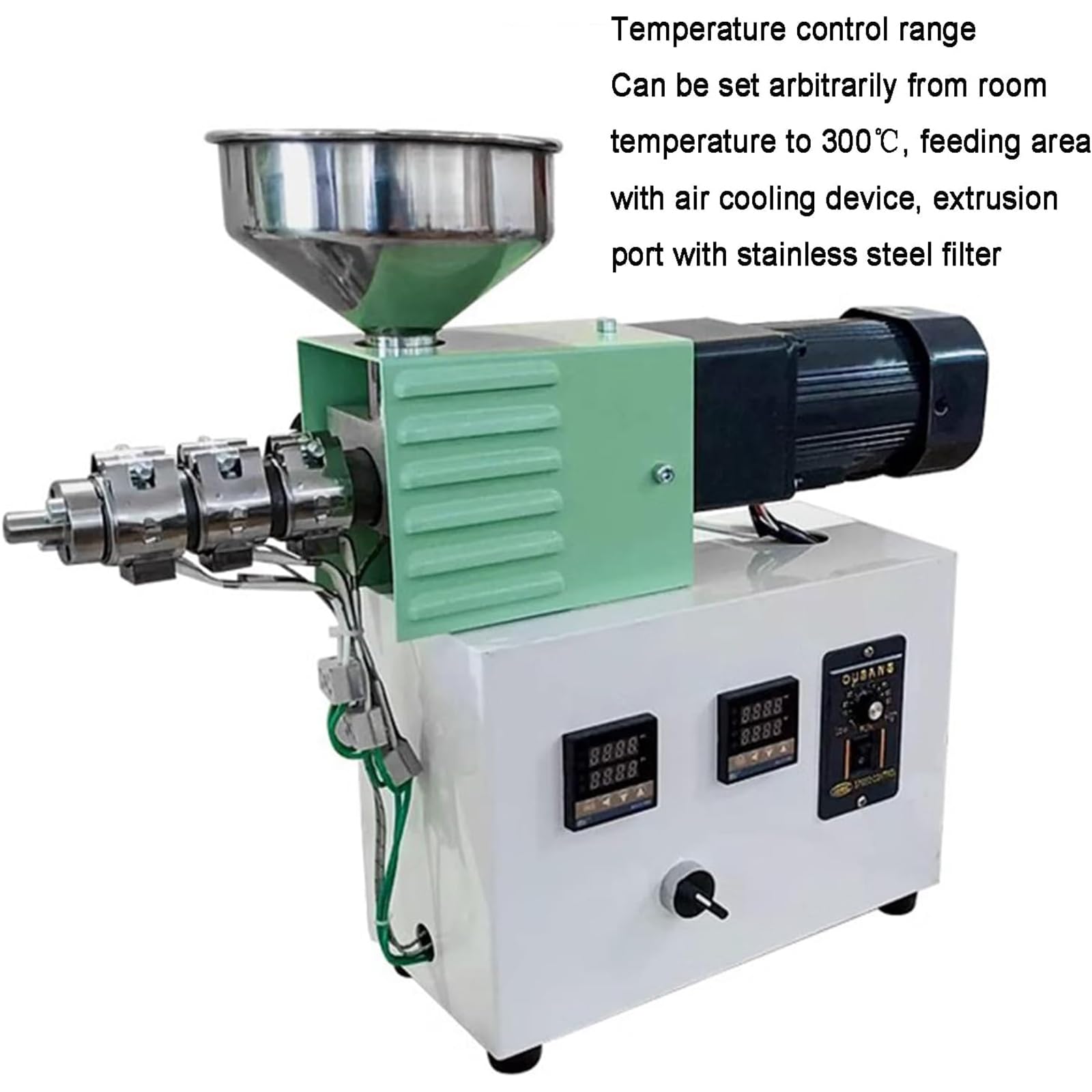 Filament-Extruder für 3D-Druck, Desktop-Kunststoffpressmaschine für ABS, PLA, PETG, TPU, TPE, produziert Filament-Durchmesser 0,3 cm, Leistung 0,01-0,5 kg/h