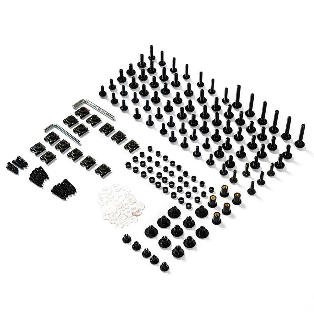 Amazon.com: Motorcycle Fairing Bolt Kit Complete Screws Mounting