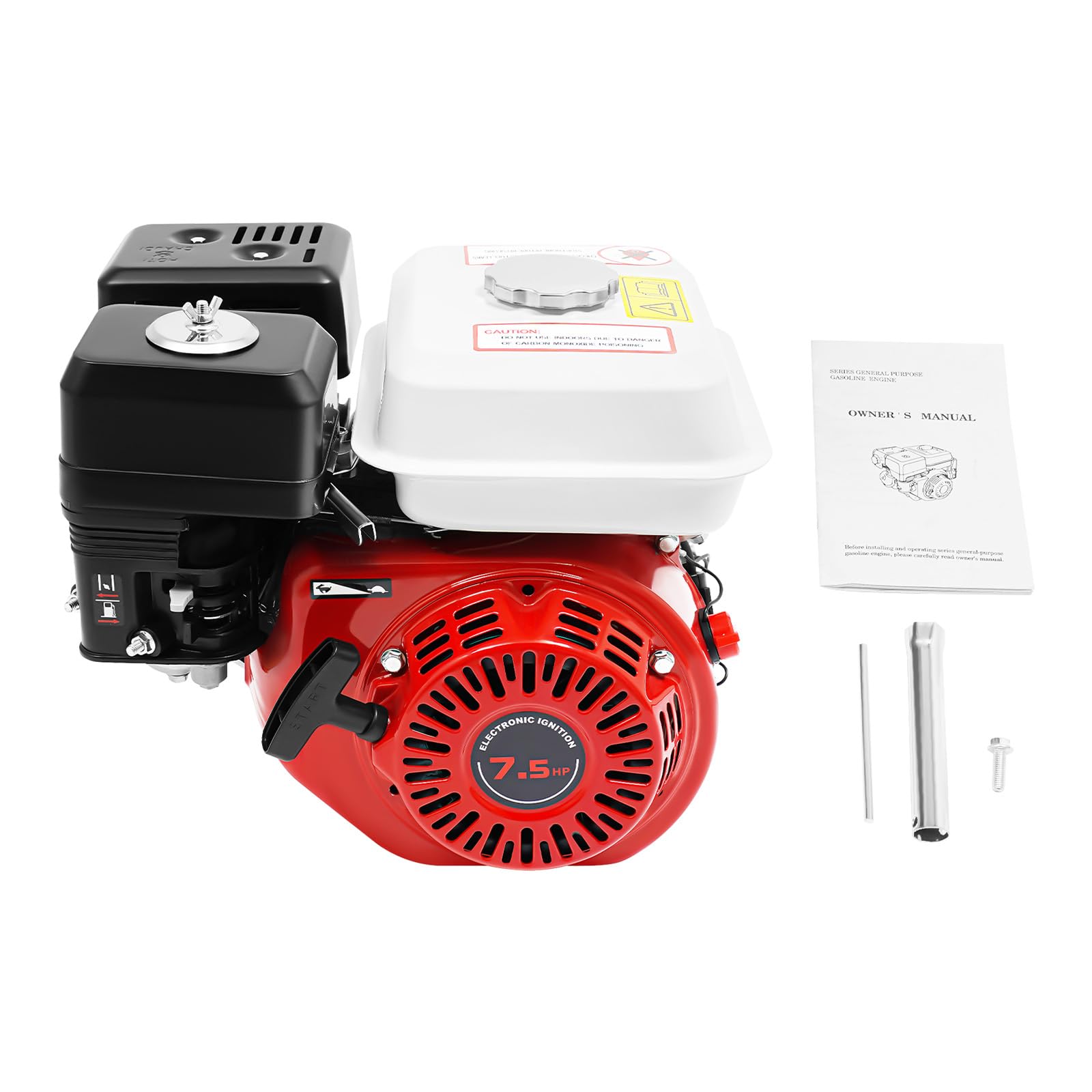Motor de gasolina de 7,5 CV, Go Kart con motor de gasolina de 4 tiempos, bajo consumo de combustible, robusto motor de 4 tiempos