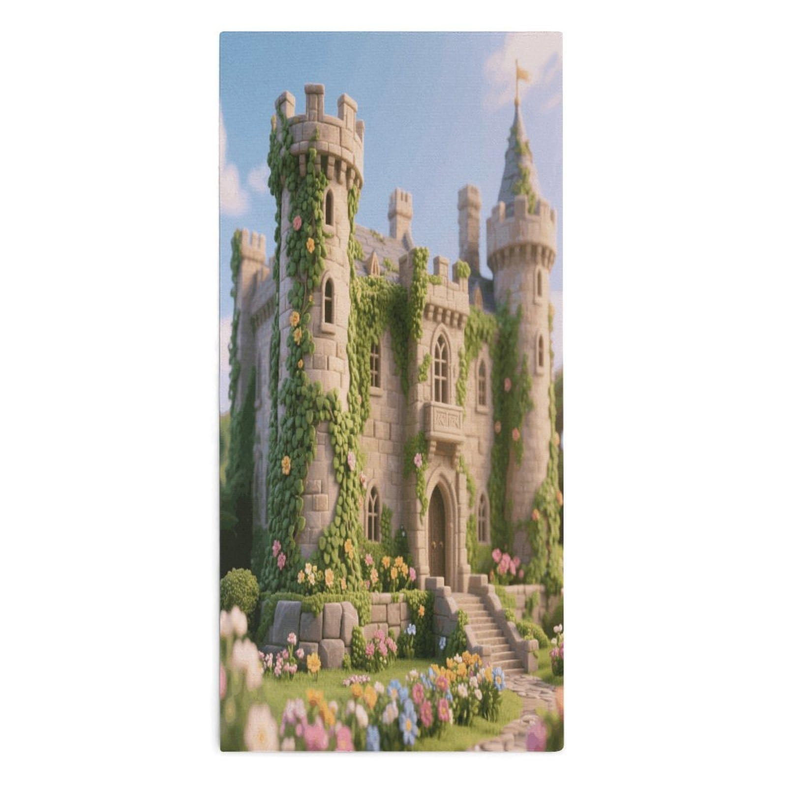 YUXBVKRS Ancient Castle Hand Towels for Bathroom 14x29 Inch