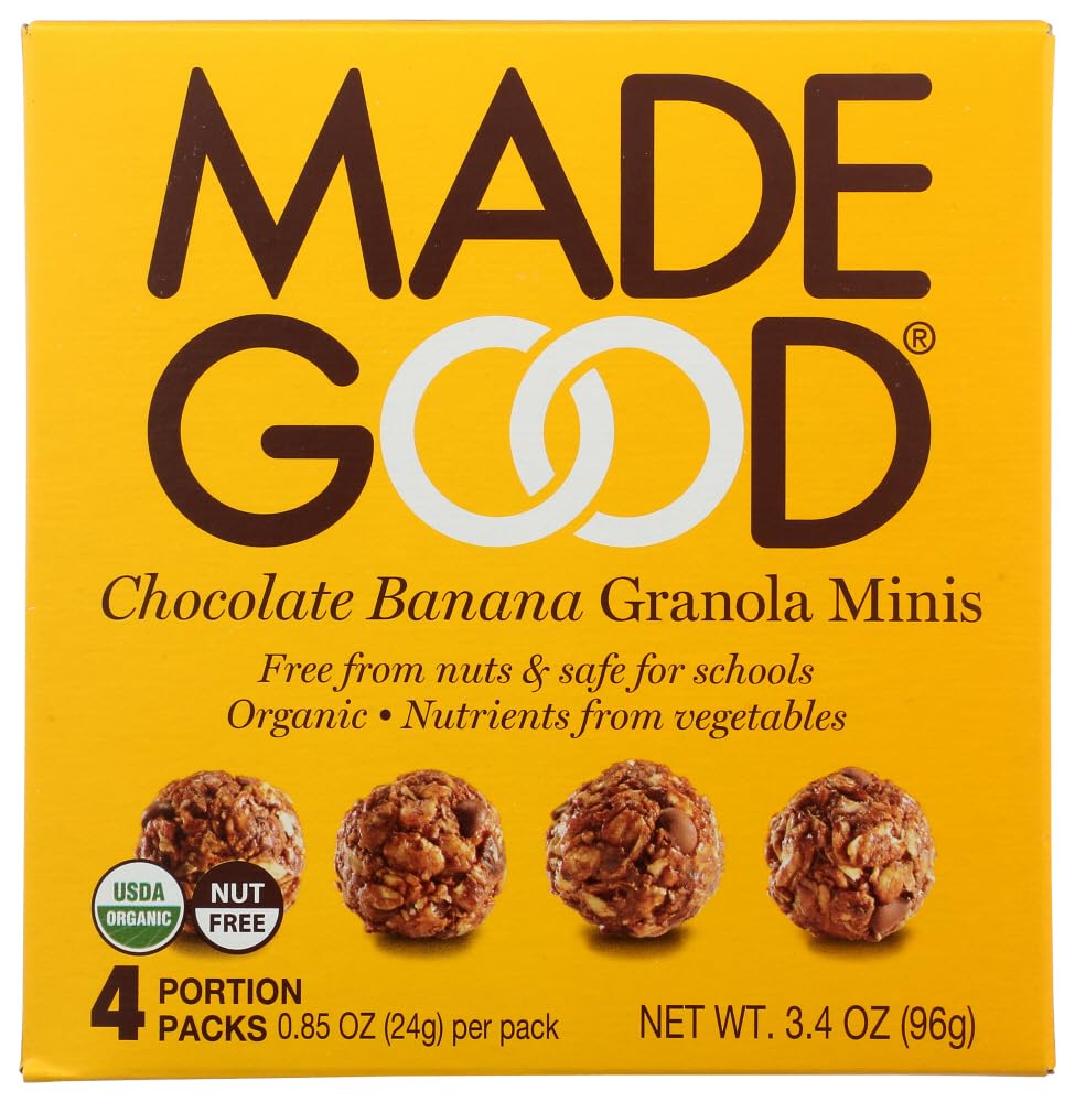 Made Good Chocolate Banana Granola Minis 3.4 oz (Pack of 2)
