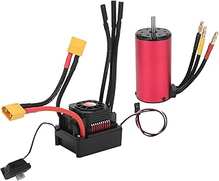 VGEBY RC Motor with ESC, RC Electric Motor Waterproof Brushless Motor 2000KV+150A Waterproof ESCwith XT60 Plug Car Model Accessory