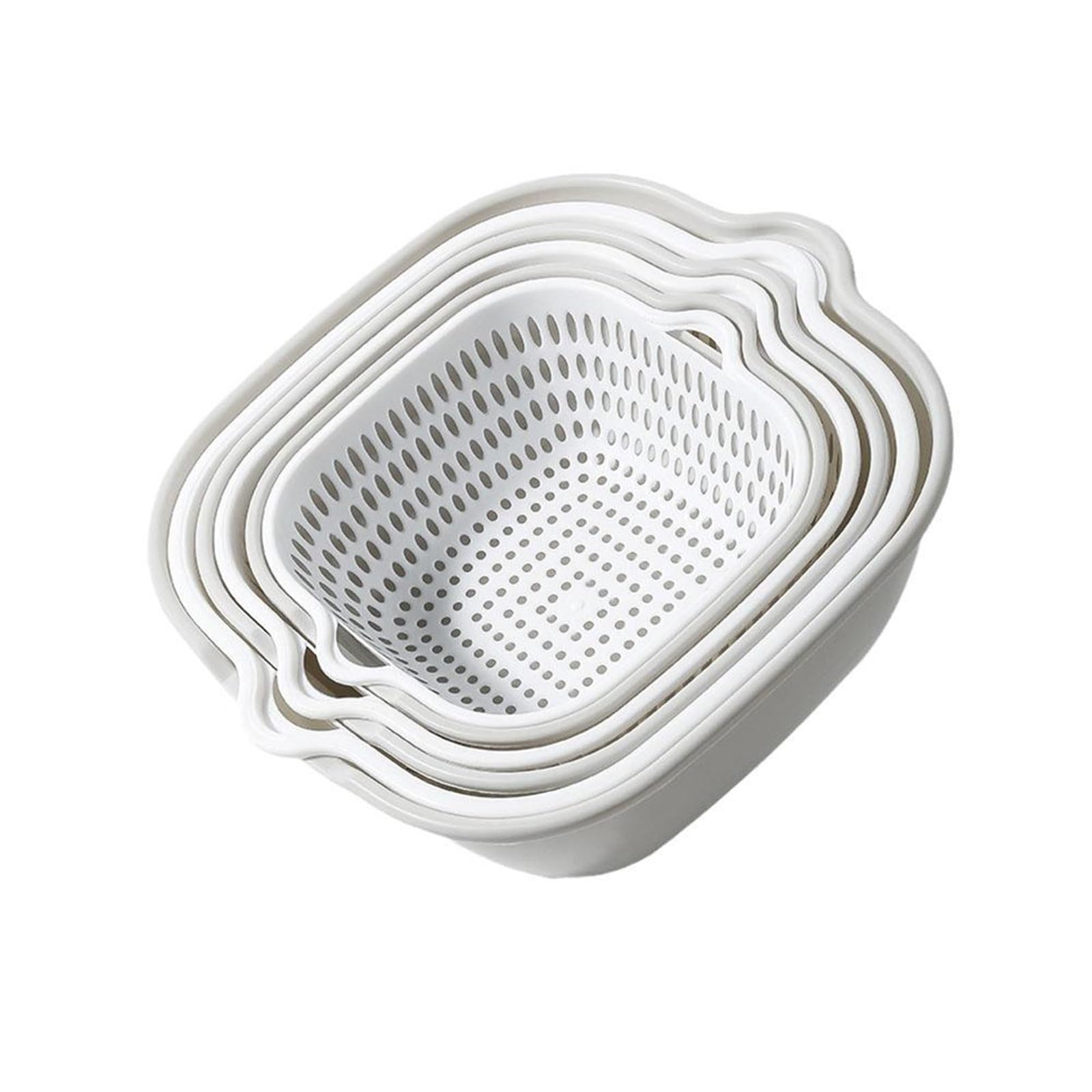 Baynopurin Color 2 Sink Strainer Waste 6Pcs Handle Collapsible Sink Drain Basket