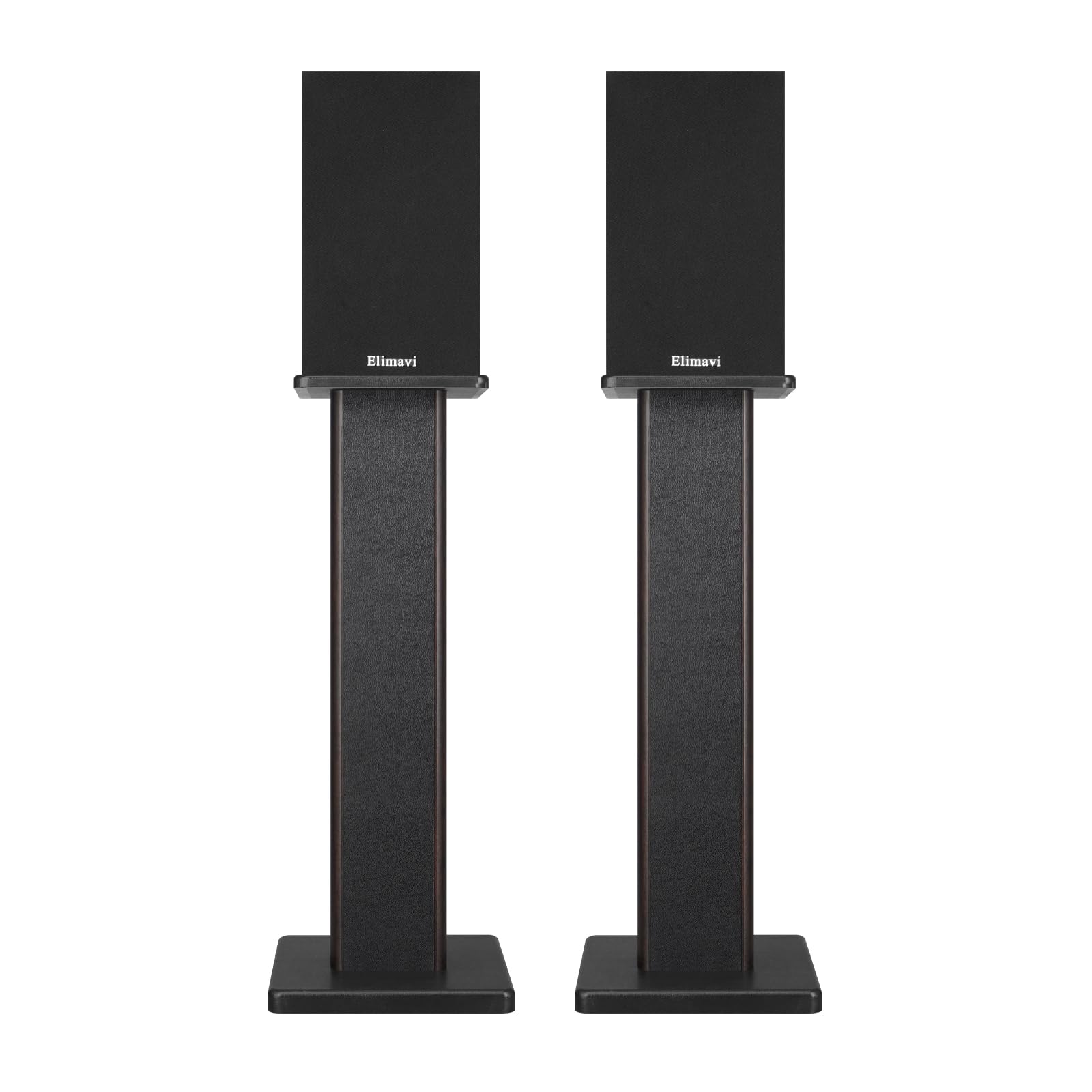 Elimavi Set di 2 supporti per altoparlanti in legno, portata massima 68 kg, 70 cm | Supporto per altoparlanti robusto e durevole, adatto per altoparlanti da scaffale e altoparlanti satellitari