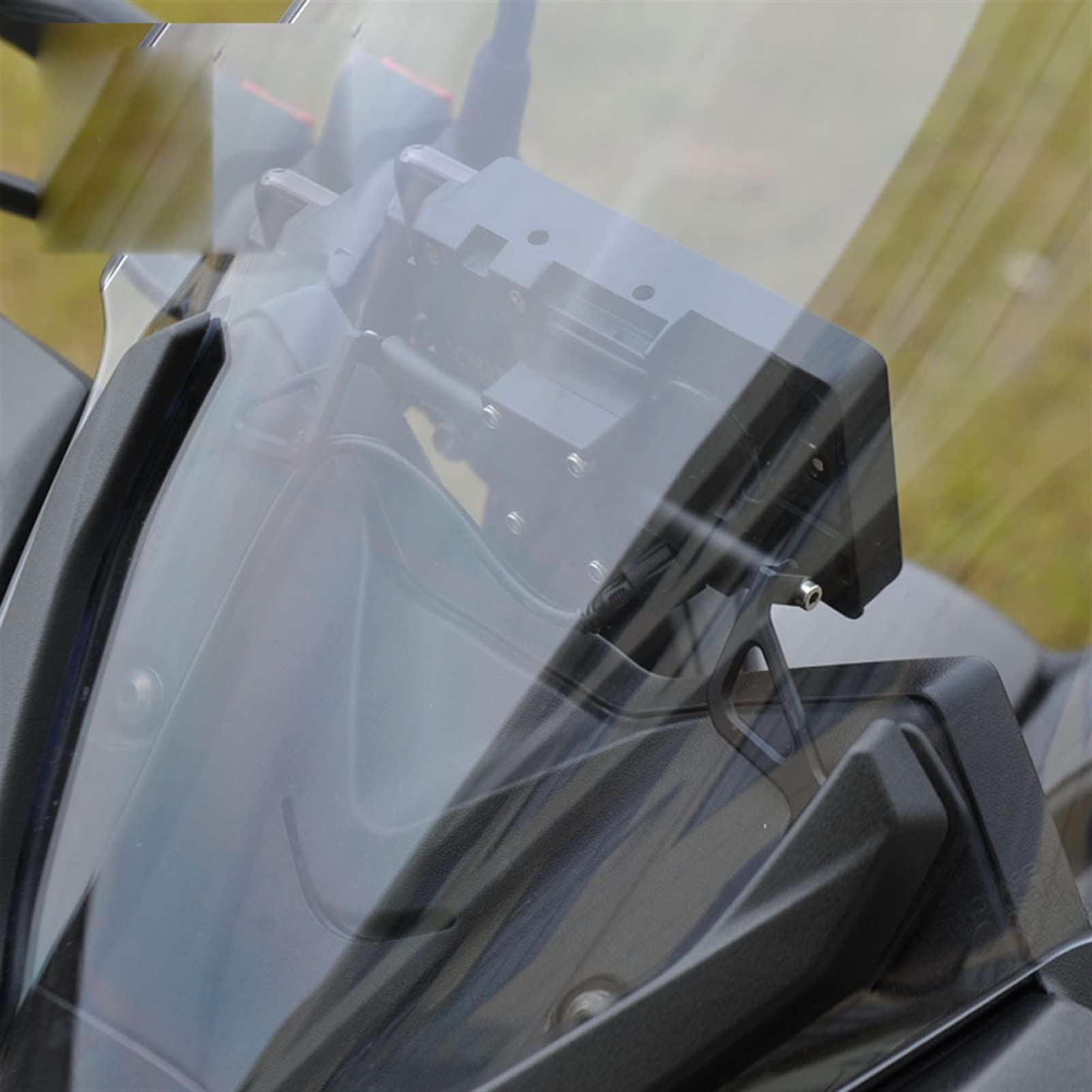 Przedni motocyklowy stojak na telefon smartfon telefon nawigacja gps wspornik talerzowy, dla, XMAX 300 XMAX300 X MAX 300 Zacisk na kierownicę motocykla i roweru(A)