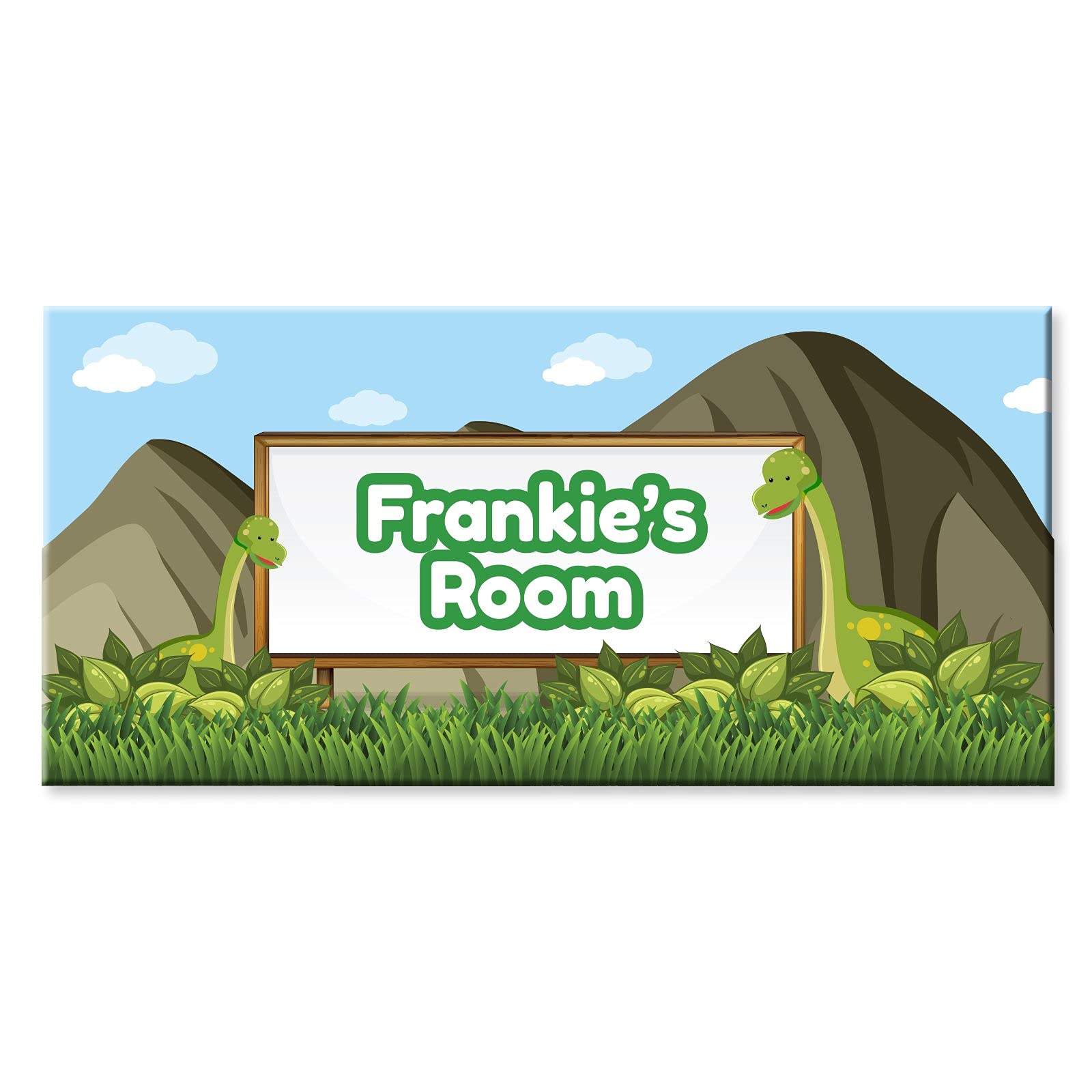 YouPersonalise Children's Personalised Name Bedroom Door Signs *Dinosaur Designs* Design 2