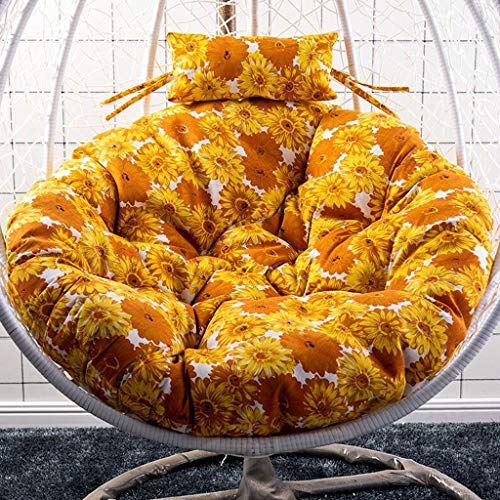 Sink Into Our Thick Comfortable and Oversized Papasan, Overstuffed Chair Cushion, Pure 100% Cotton Duck Fabric, Chair Not Included 105cm Wide (Color : O)
