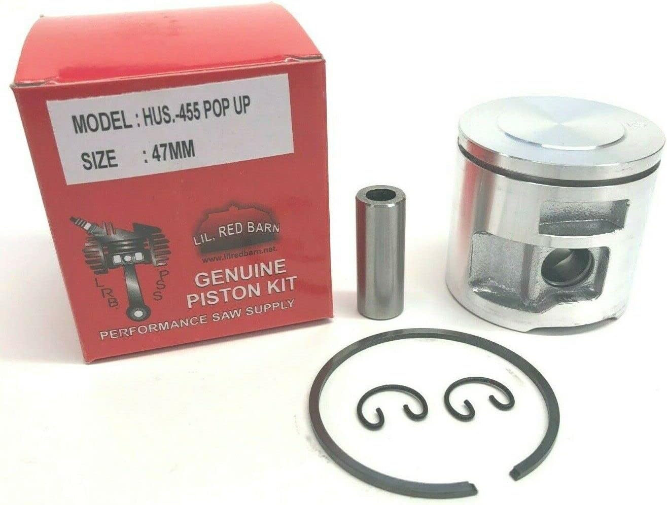 Pop Up Piston Compatible With Husqvarna 455, 455 Rancher 47mm Replaces #525470102 Extra Compression And Power. Two Day Standard Shipping To All 50 States!
