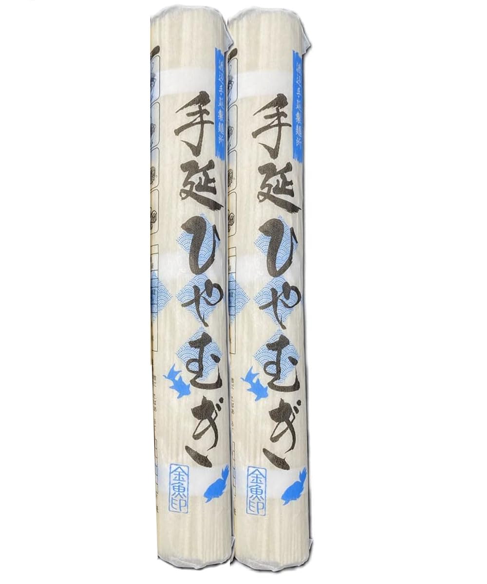 Amazon.co.jp: 渡辺手延製麺所 金魚印 大矢知 手延ひやむぎ 225gx2束