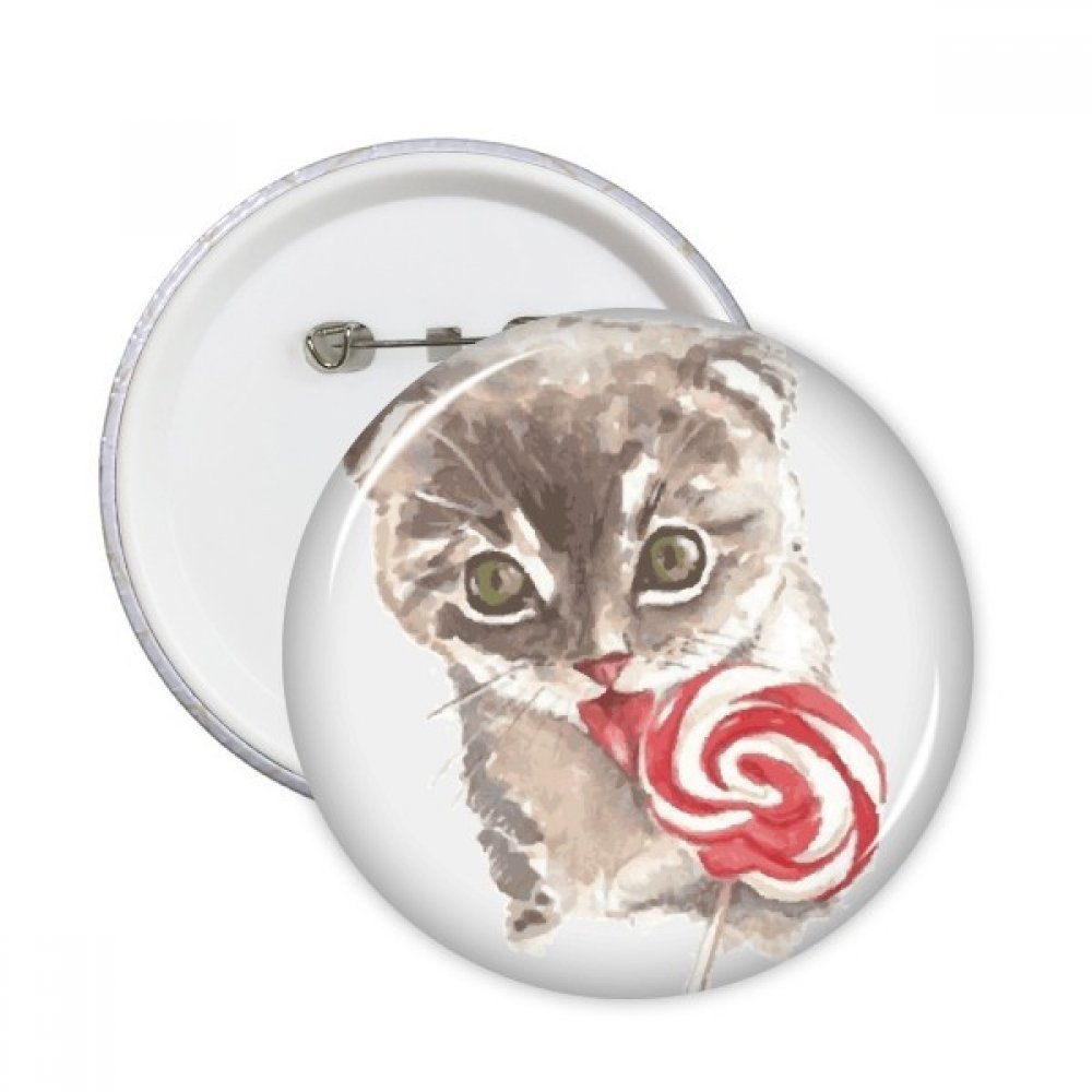 Pins chat aquarelle multicolore de 5 pièces, le cadeau idéal pour proches