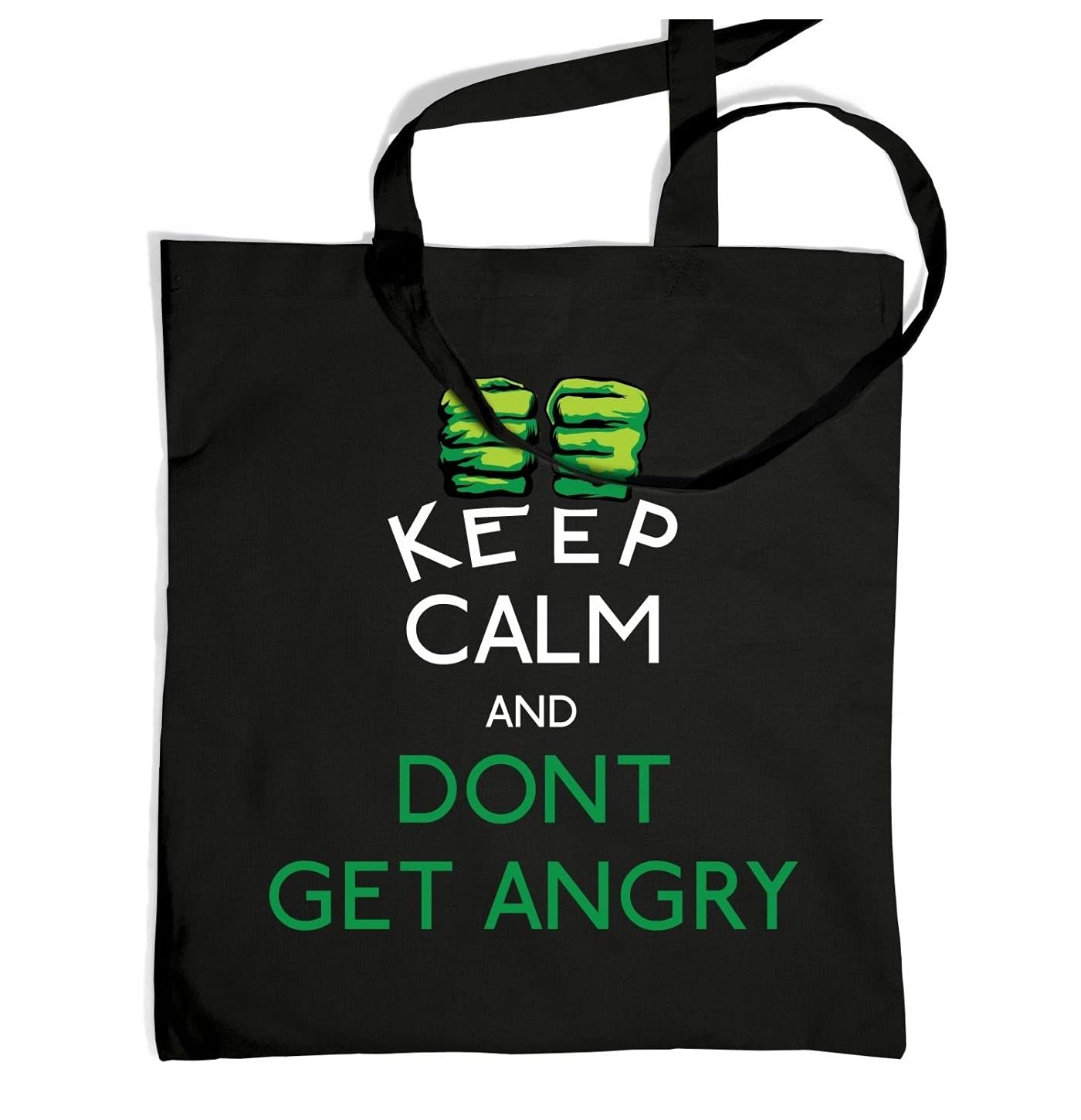 Keep Calm And Don't Get Angry Tote Bag - Black One Size Tote Bag