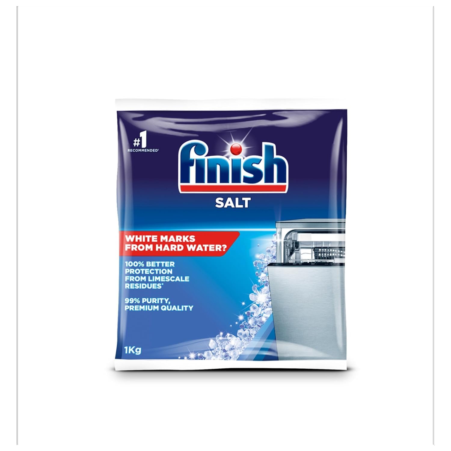 Finish 1kg Dishwasher Salt for Dishwashers and Water Softeners
