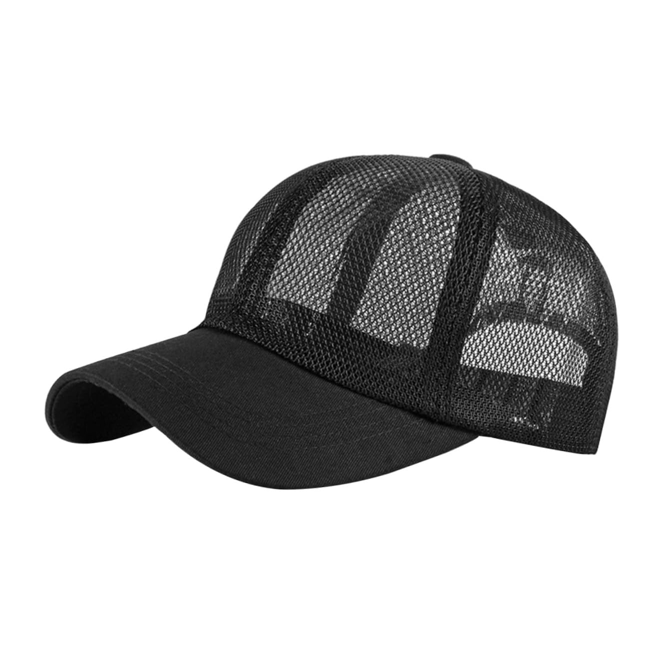 VANZACK Sombrero de Béisbol Transpirable Malla Unisex para Actividades Aire Negro