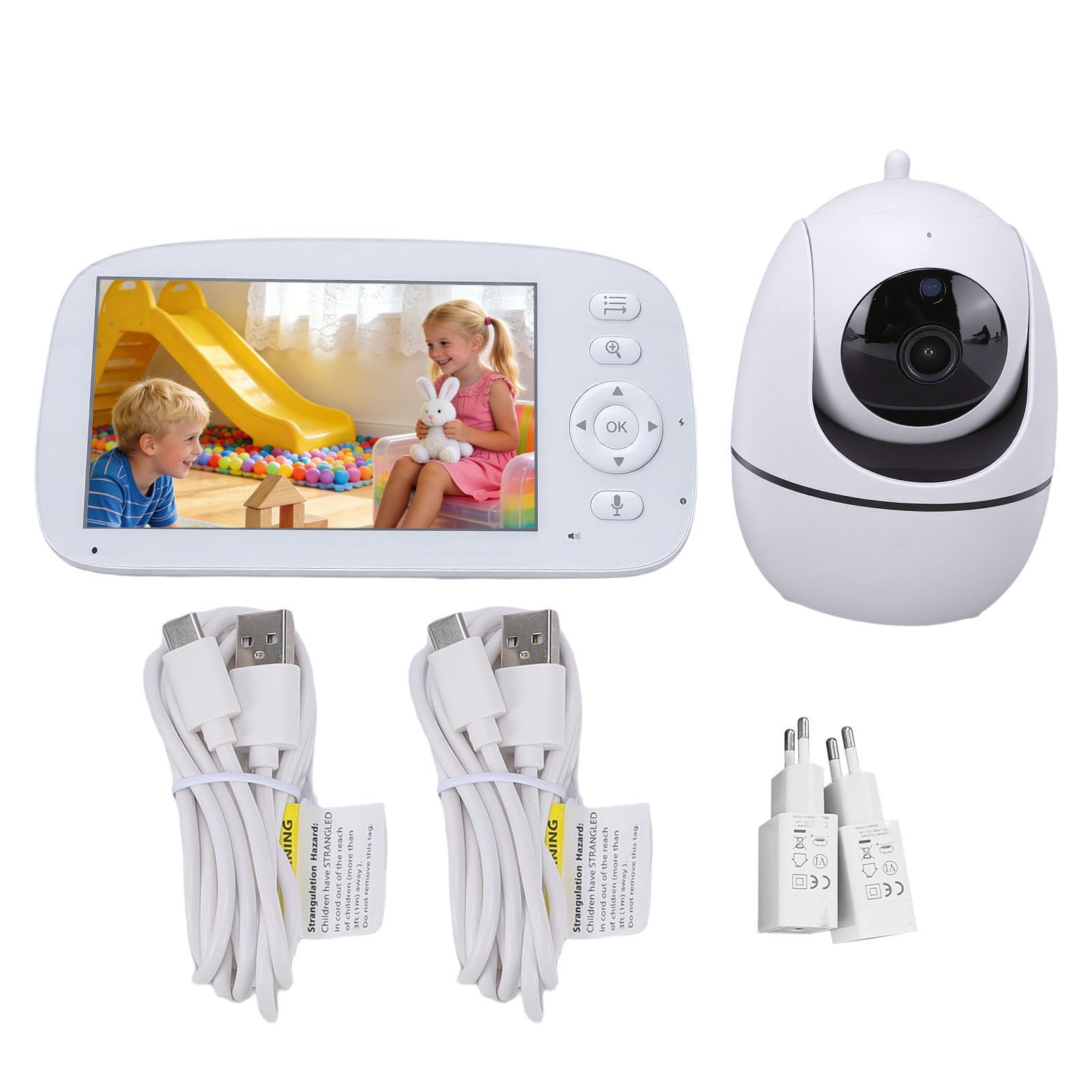 Marhynchus Moniteur bébé sans écran WiFi 720P (Prise UE 100-240V)