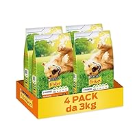 PURINA FRISKIES 5 Promesse Crocchette per Cani Adulti con Pollo e Verdure 4 Sacchi da 3kg