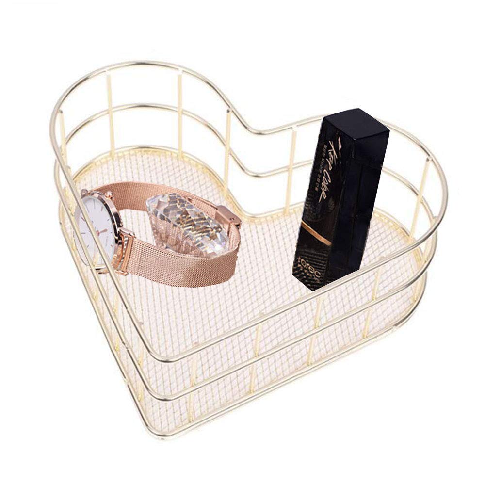 Amazon.co.jp: スチール製バスケット 収納バスケット ハート型