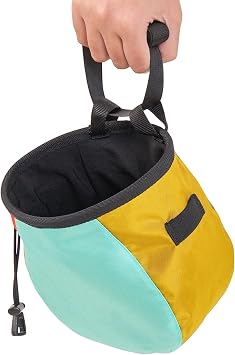 Climbing Chalk Bag | Refillable Pouch with Waist Belt | Gymnastics Chalk Pot Climbing Gear - for Weightlifting, Golf, Workout, Sports, Adventure, Training, Weightlifters, Athletes
