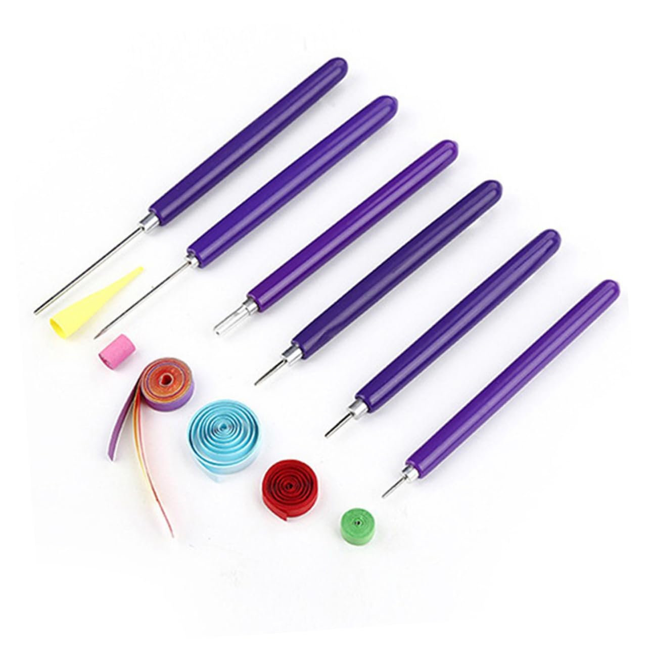 SEWACC 5 Ensembles Papier Quilling Outil Ensemble Papier Quilling Outils Quilling Papier Quilling Stylo À Outil De Roulement De Papier Papier pour Bricolage Stylo Artisanal À