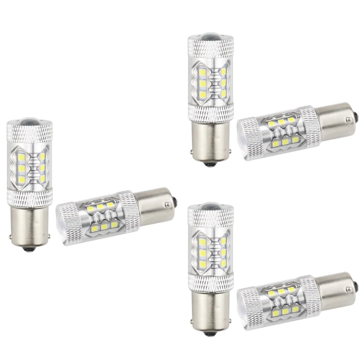 OUNONA 3 Juegos De Bombillas Led De 80 W 16 Smd Ba15s P21w Carcasa De Aluminio Luz De Señal De Freno 4 Unidades X 3