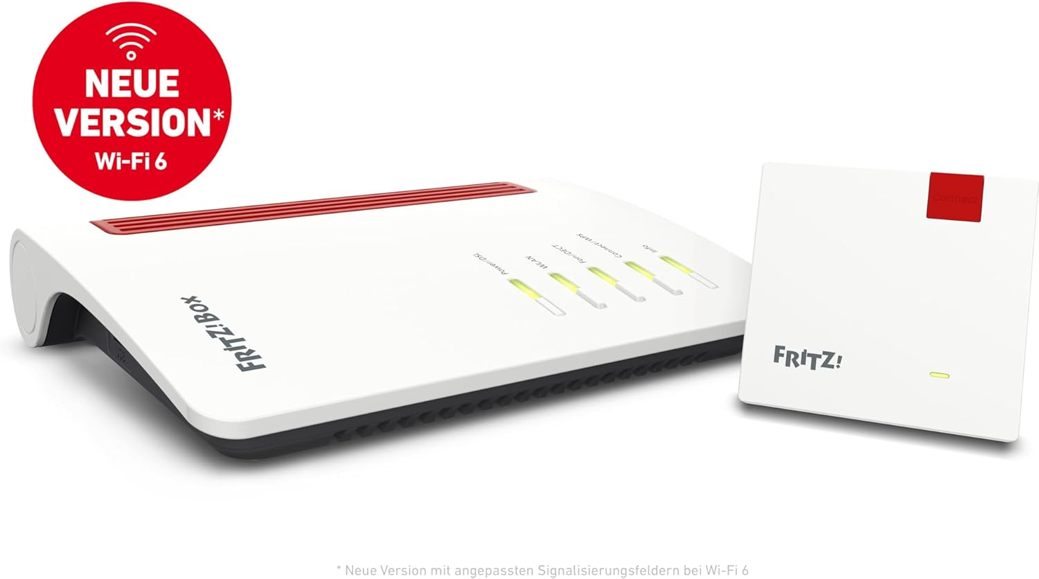 AVM FRITZ!Mesh Set: FRITZ!Box 7530 AX (Wi-Fi 6 Router mit 1.800 MBit/s + 600 MBit/s) und FRITZ!Repeater 1200 AX (Wi-Fi 6 Repeater mit 2.400 Mbit/s + 600 Mbit/s, deutschsprachige Version) – Bild 2