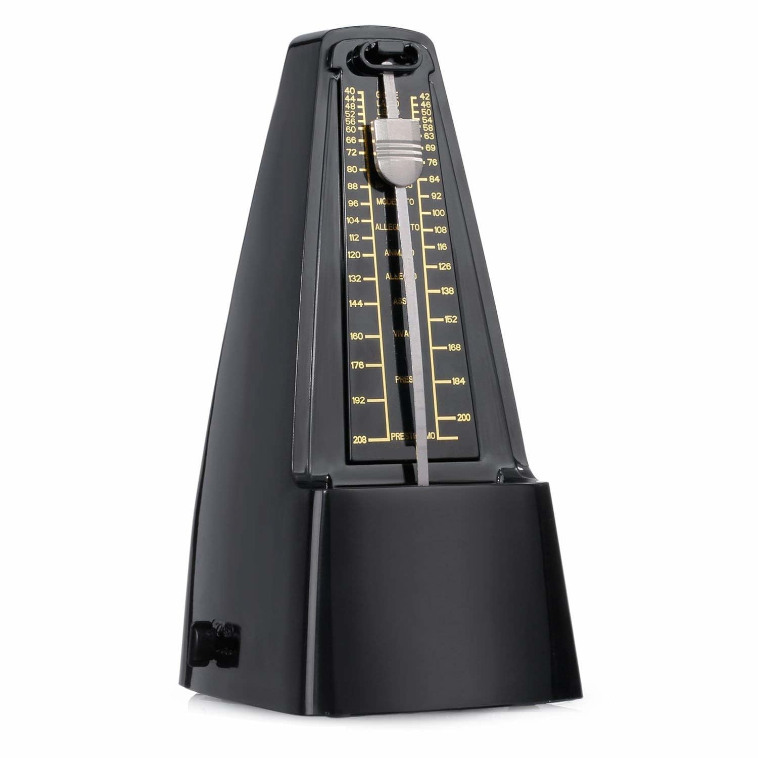 Perlman Traditional Wind Up Mechanical Metronome for Piano Guitar Bass Drum Violin and Other Musical Instruments (Black) — Amazon image 5