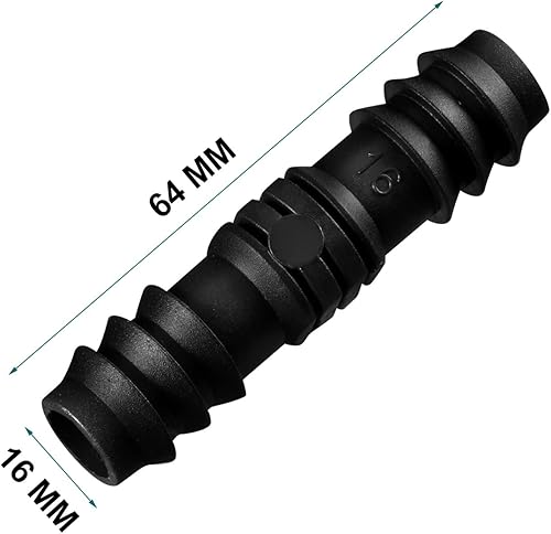 Miniatura 2 de Maitys 8 piezas de accesorios de riego por goteo de 12 pulgada, conectores de riego por goteo de púas en línea, conectores de manguera de remojo de